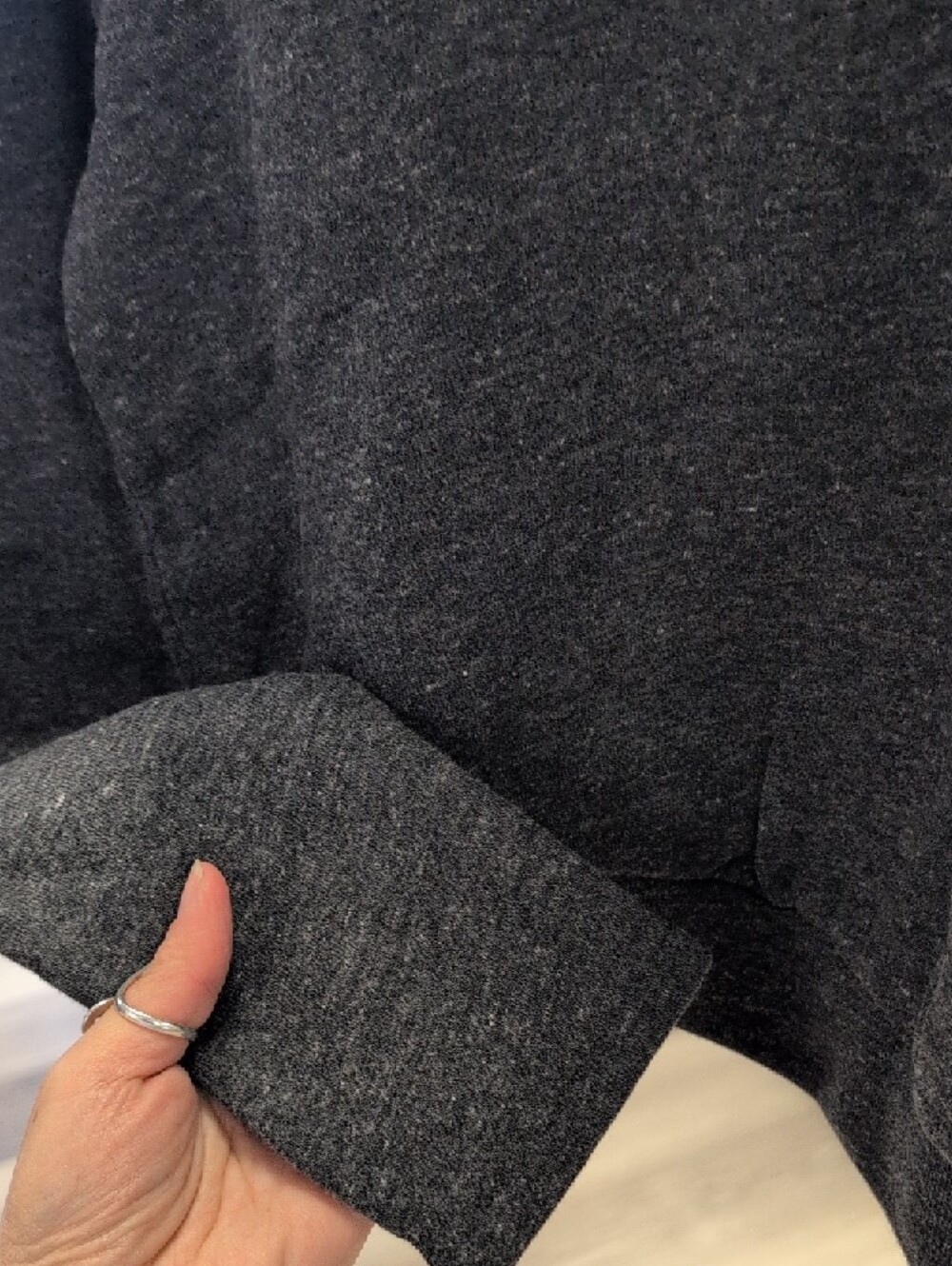 ALO Yoga Dark Gray Cropped Sweatshirt - Picture 6 of 6